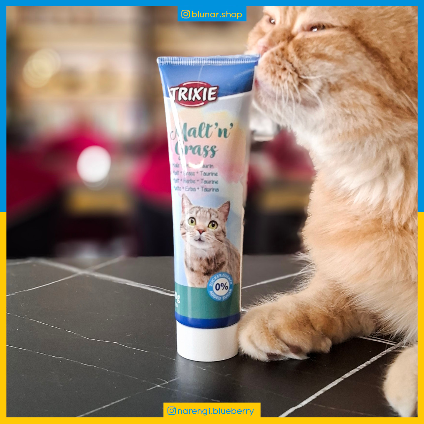 خمیر مالت و کتنیپ ( آنتی هیربالتاورین - بدون قند ) تریکسی - 100 گرمی