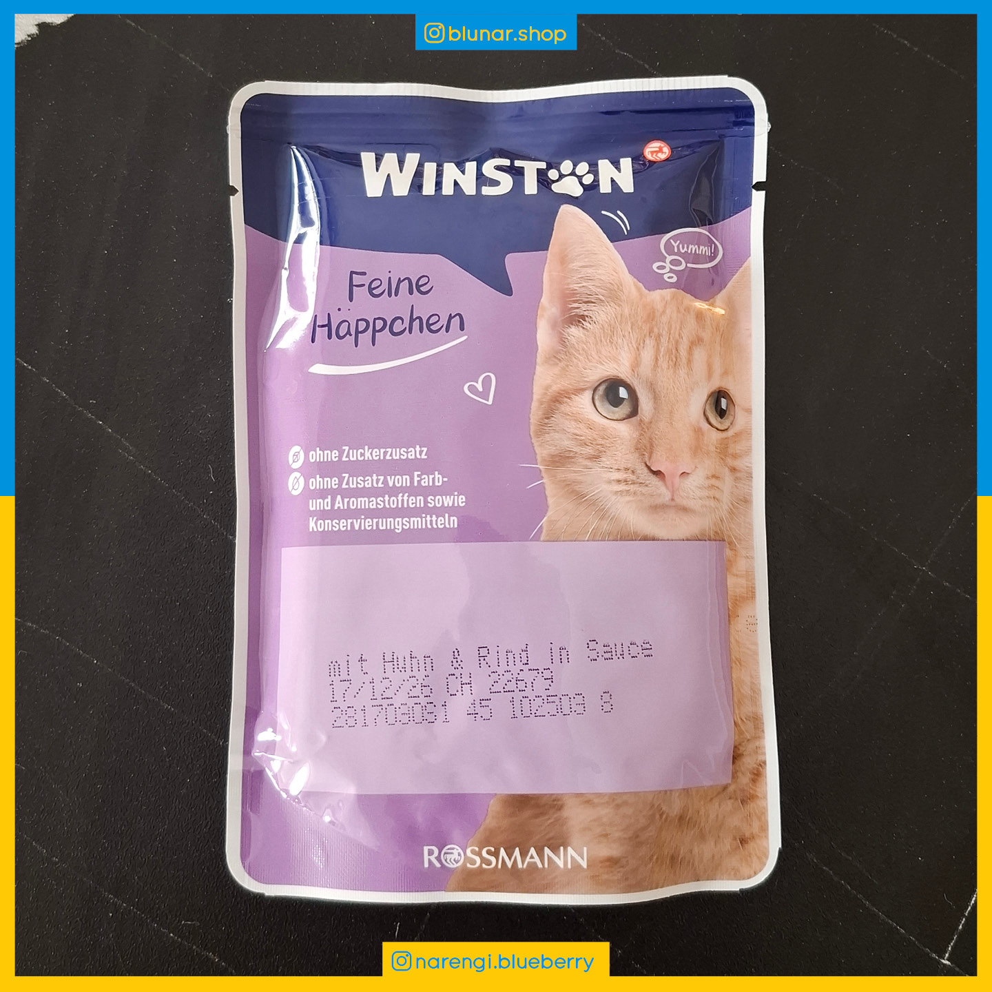 پوچ وینستون - طعم مرغ و گاو در سس- 100 گرمی