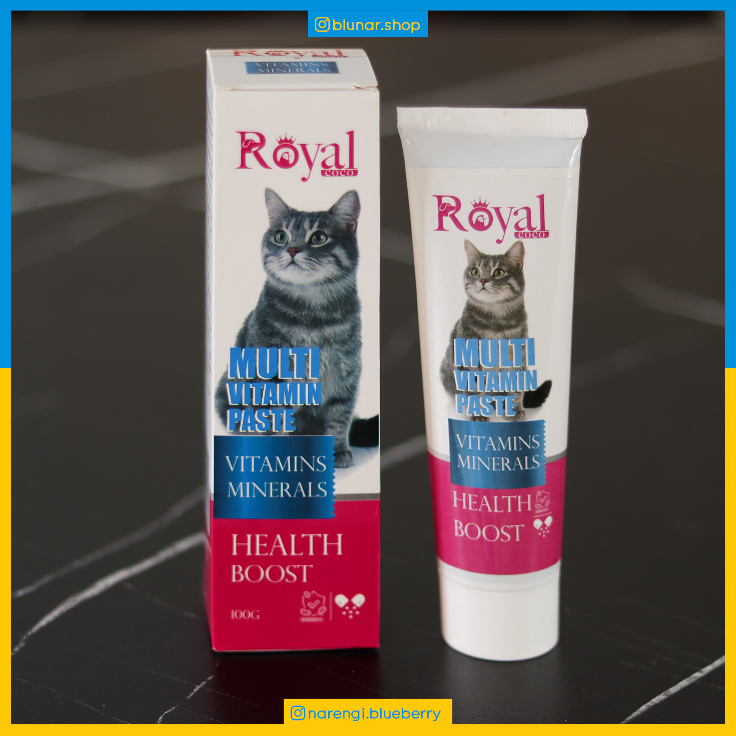 خمیر مولتی ویتامین مخصوص گربه رویال - 100 گرمی