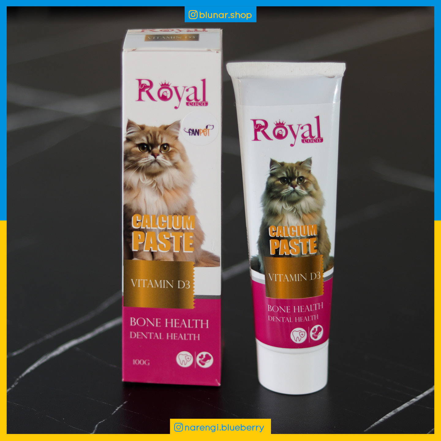 خمیر کلسیم مخصوص گربه رویال - 100 گرمی