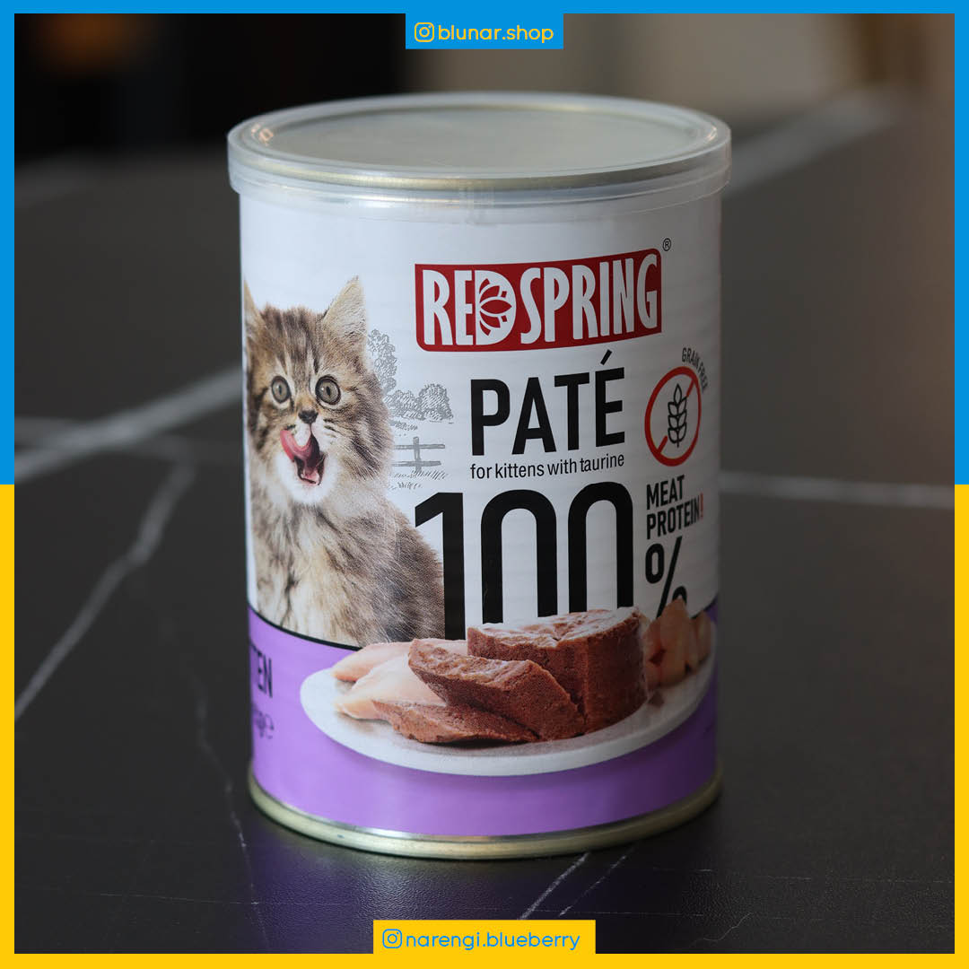 کنسرو پته بدون غلات مخصوص بچه گربه رداسپرینگ - کیتن مرغ - 400 گرمی