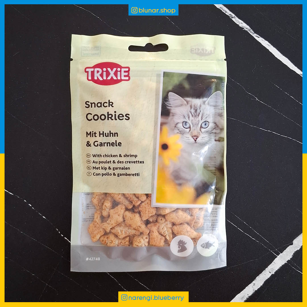 بیسکوئیت تشویقی گربه تریکسی - مرغ و میگو - بدون قند