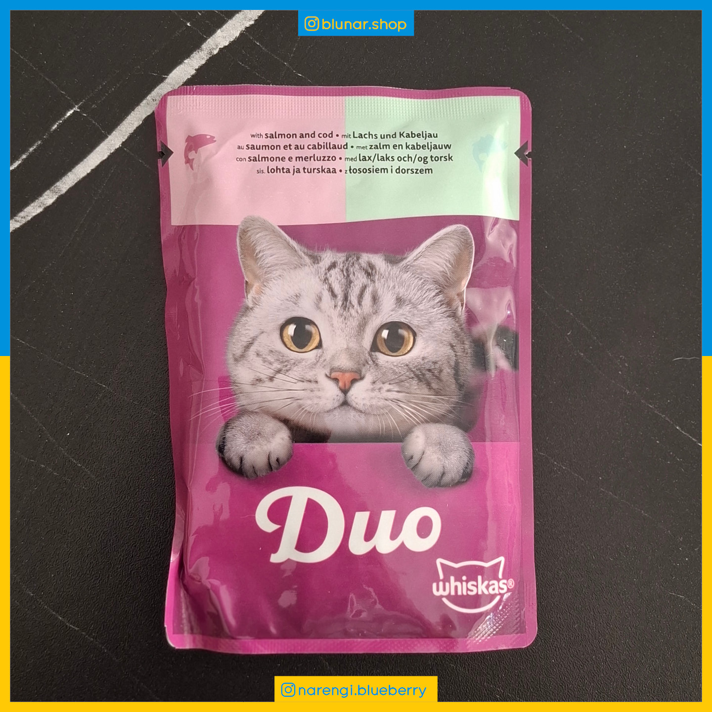 پوچ ویسکاس - گربه بالغ - ماهی کاد و سالمون Duo