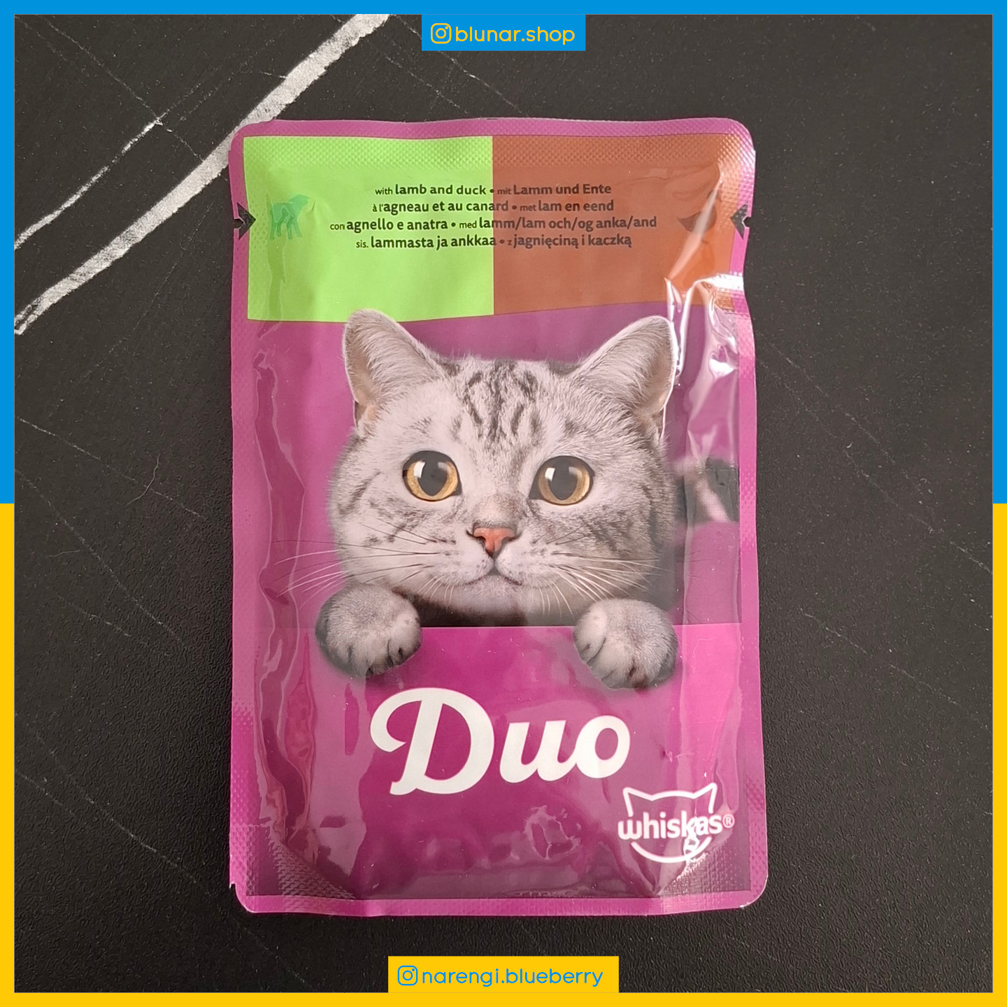 پوچ ویسکاس - گربه بالغ - بره و اردک Duo