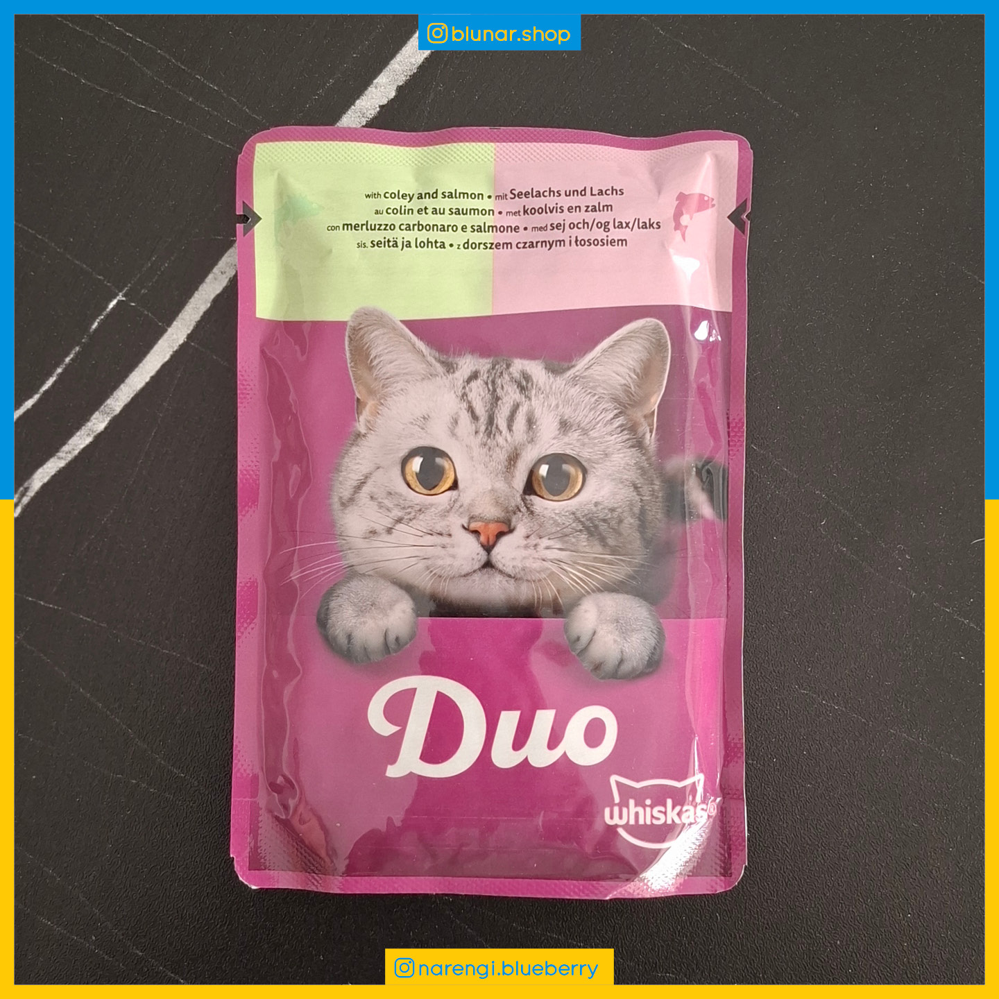 پوچ ویسکاس - گربه بالغ - ماهی کولی و سالمون Duo