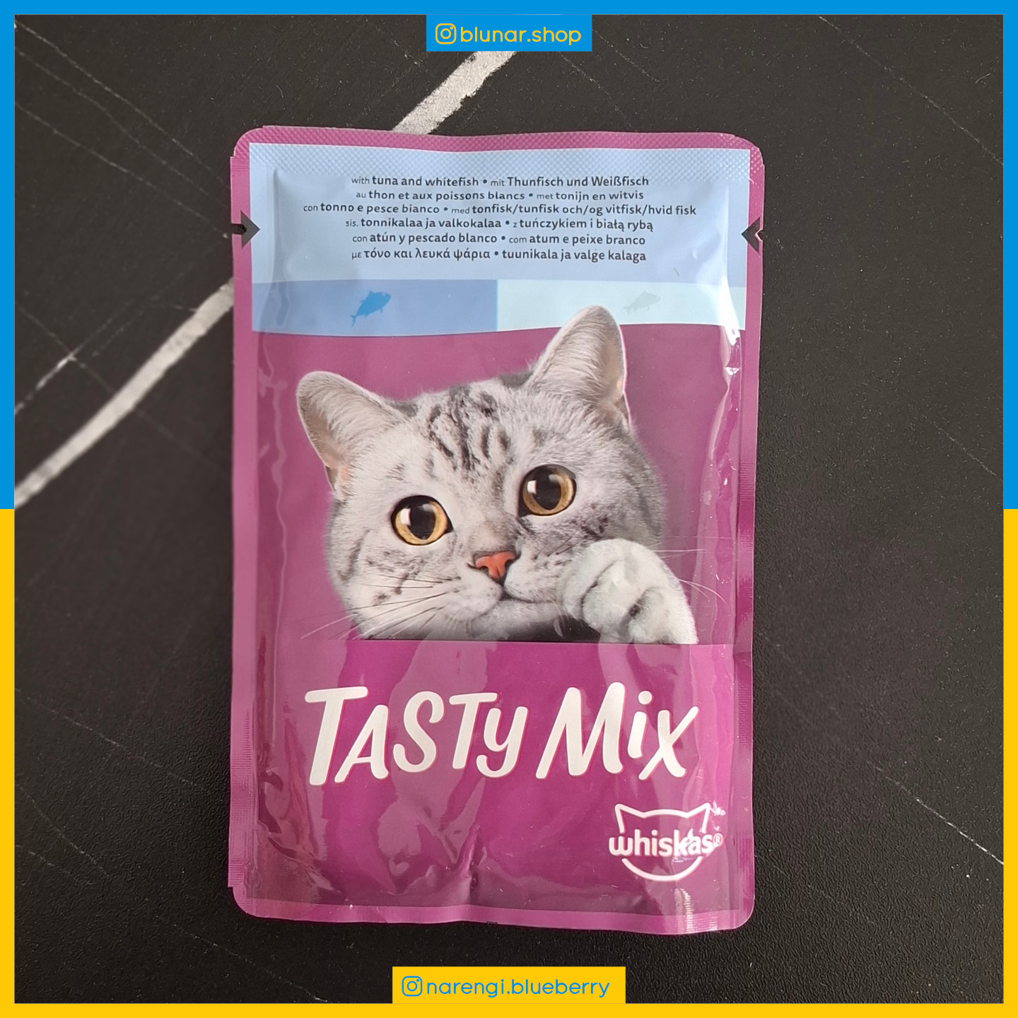 پوچ ویسکاس - گربه بالغ - ماهی تن و سفید Tasty Mix