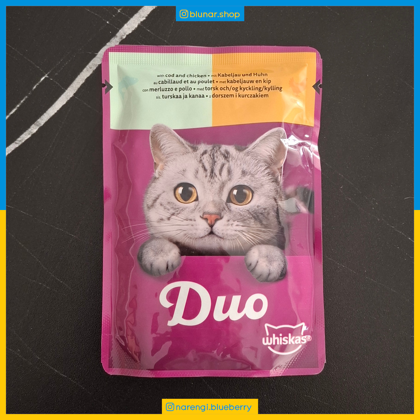 پوچ ویسکاس - گربه بالغ - مرغ و ماهی کاد Duo