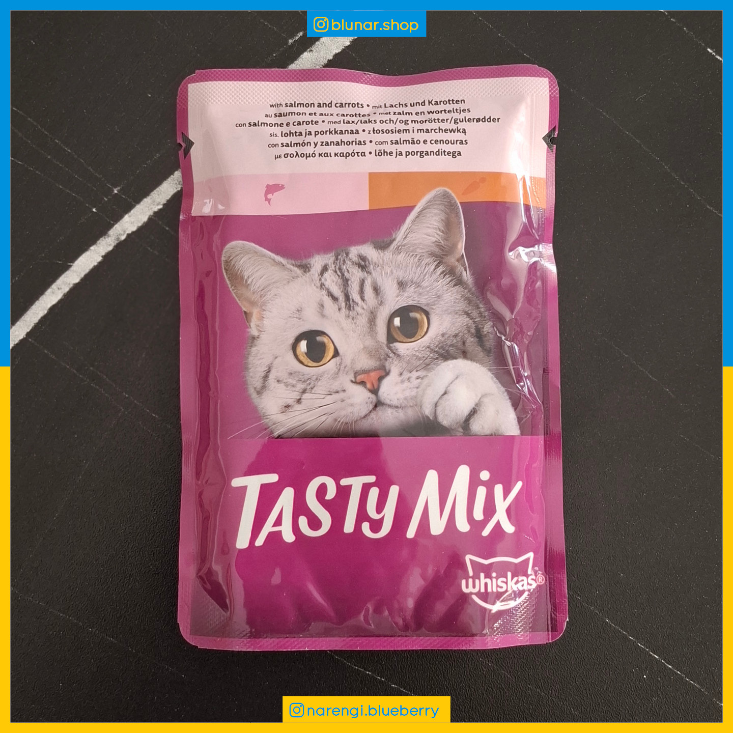 پوچ ویسکاس - گربه بالغ - سالمون و هویج  Tasty Mix