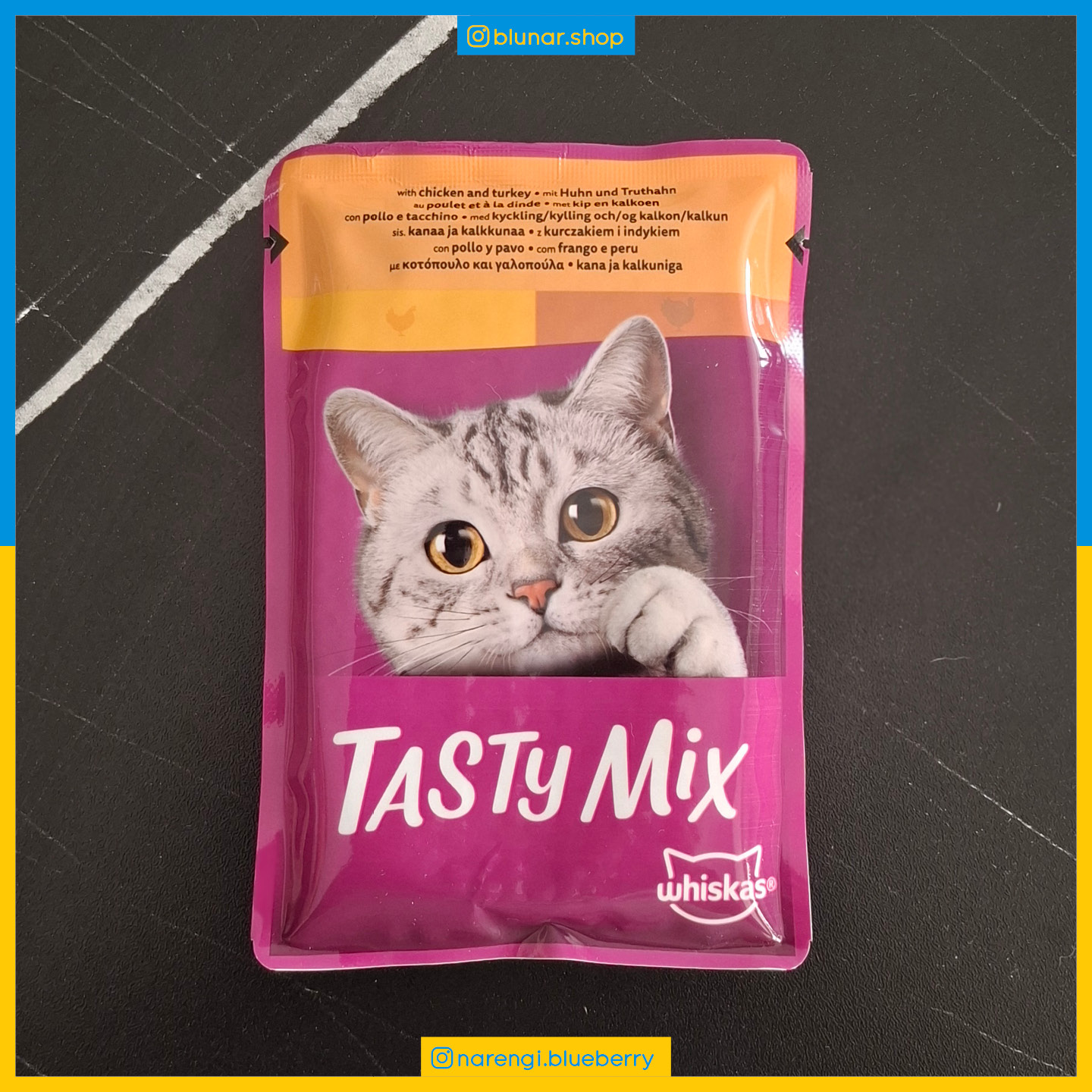 پوچ ویسکاس - گربه بالغ - مرغ و بوقلمون Tasty Mix