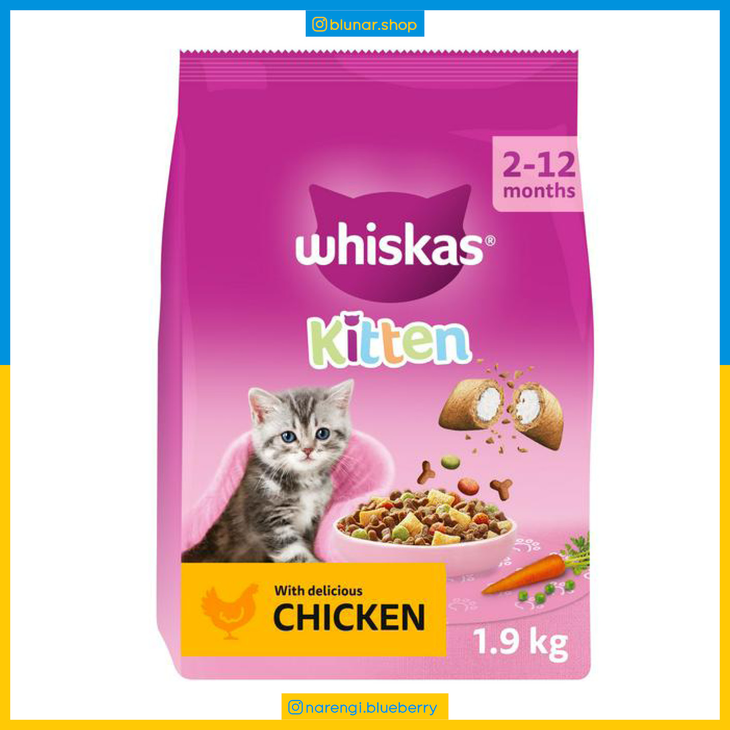 ویسکاس - بچه گربه Kitten - طعم مرغ - 1.9 کیلو