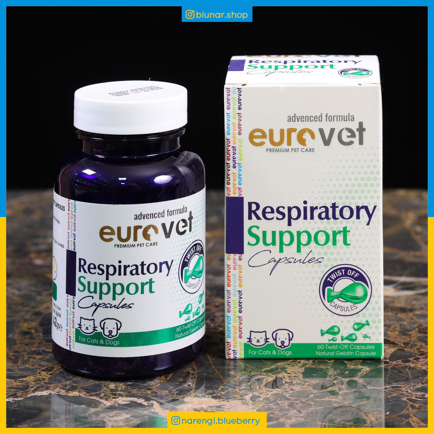 قرصی حمایت ریه و تنفس یورووت مخصوص سگ و گربه - Respiratory Support